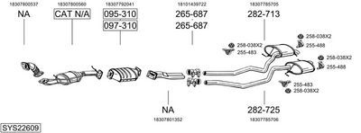 Изпускателна система BOSAL SYS22609