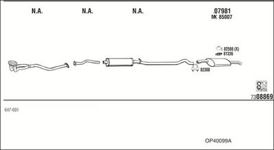 SISTEM DE ESAPAMENT WALKER OP40099A