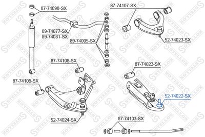 Шарнир независимой подвески / поворотного рычага STELLOX 52-74022-SX для FIAT MAREA