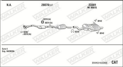 Изпускателна система WALKER BWK016326B