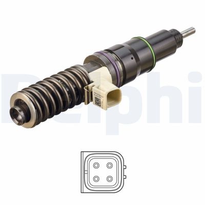 Delphi E3 EUI Fuel Injector BEBE5G17101