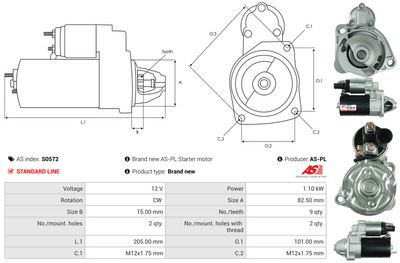 STARTER AS-PL S0572 4