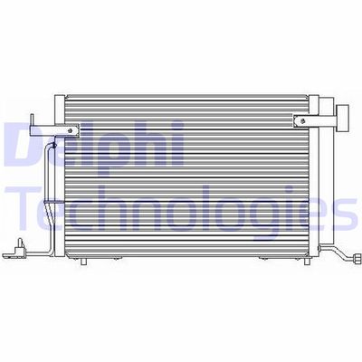 DELPHI TSP0225176 Радиатор кондиционера  для PEUGEOT 306 (Пежо 306)