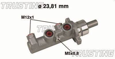 Главный тормозной цилиндр TRUSTING PF482 для LANCIA MUSA
