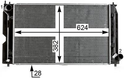 RADIATOR RACIRE MOTOR MAHLE CR2016000P 7