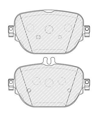 Комплект тормозных колодок, дисковый тормоз FDB5287