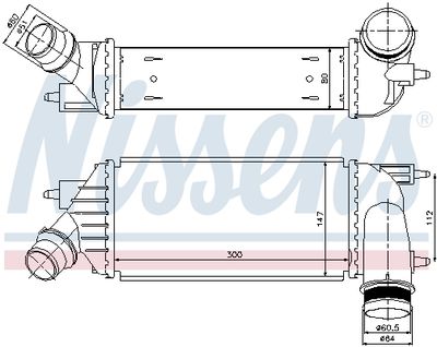 INTERCOOLER COMPRESOR NISSENS 96467 5