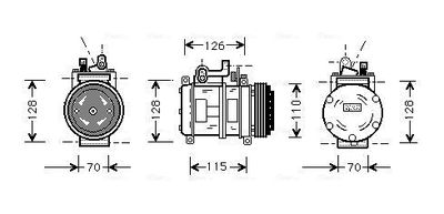 COMPRESOR CLIMATIZARE AVA QUALITY COOLING BWAK227