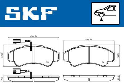 Brake Pad Set, disc brake VKBP 80441 E