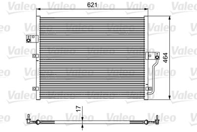 VALEO 814441 Радиатор кондиционера  для SSANGYONG  (Сан-янг Kрон)