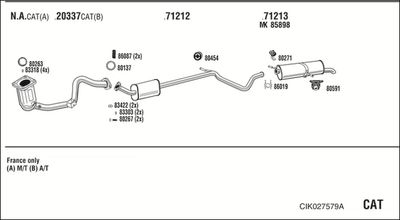 Układ wydechowy WALKER CIK027579A
