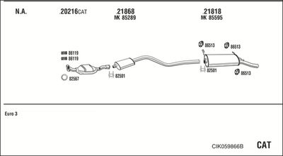 Układ wydechowy WALKER CIK059866B