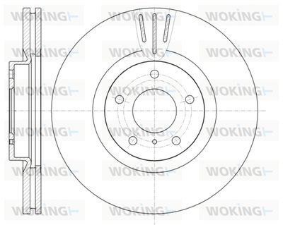 Тормозной диск WOKING D61086.10 для INFINITI M45