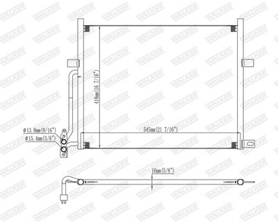KONDENSATOR KLIMAANLAGE WALKER WCD00011 6