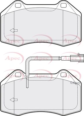 Brake Pad Set APEC PAD1917