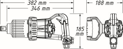 Slagskruvdragare (tryckluft) HAZET 9014PS-1