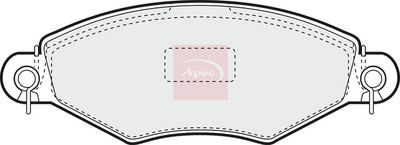 APEC Brake Pad Set, disc brake PAD1041
