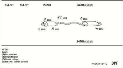 SISTEM DE ESAPAMENT WALKER VWK114844C