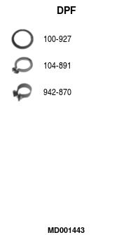 FILTRU FUNINGINE/PARTICULE SIST.DE ESAPAMENT FA1 MD001443