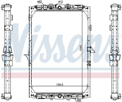 Kylare, motorkylning NISSENS 61417A