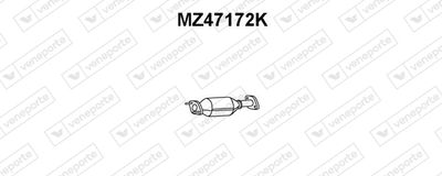 VENEPORTE MZ47172K Каталізатор  для MAZDA (Мазда)