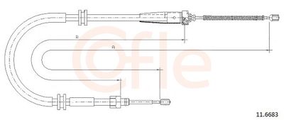 Cable Pull, parking brake 11.6683