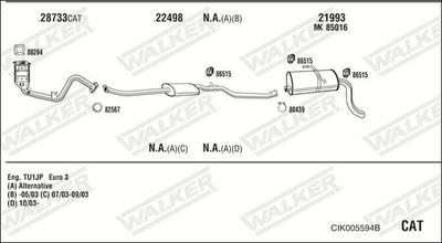 SISTEM DE ESAPAMENT WALKER CIK005594B