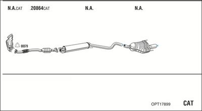 SISTEM DE ESAPAMENT WALKER OPT17899