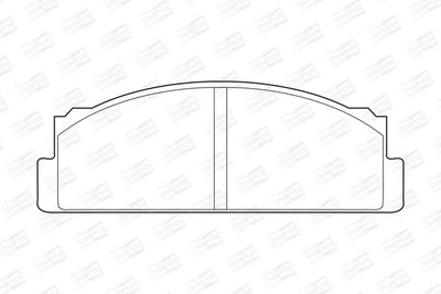 BREMSBELAGSATZ SCHEIBENBREMSE CHAMPION 571463CH 1