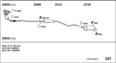 SISTEM DE ESAPAMENT WALKER OPH18073