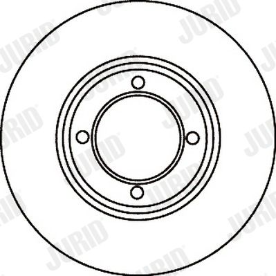 Тормозной диск JURID 561059J для MITSUBISHI SAPPORO