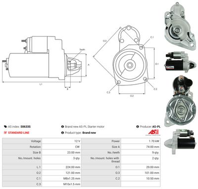 STARTER AS-PL S0633S 4