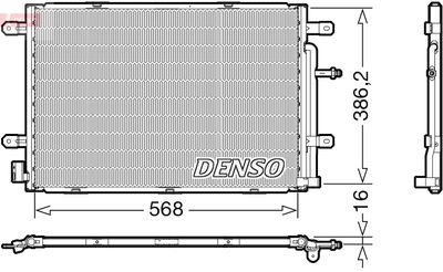 Kondensor, klimatanläggning DENSO DCN02039