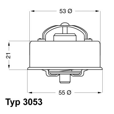 Термостат, охлаждающая жидкость BorgWarner (Wahler) 3053.75 для PEUGEOT 504