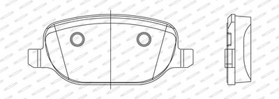 BREMSBELAGSATZ SCHEIBENBREMSE FERODO FDB1796 1