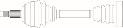 GENERAL RICAMBI AR3073 Полуось в сборе для ALFA ROMEO 156 (932_) 2.4 JTD (932A1B__)