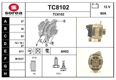 GENERATOR SNRA TC8102