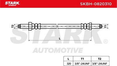 спирачен маркуч STARK SKBH-0820310