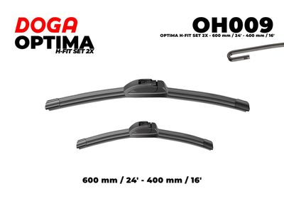 DOGA OH009 Щетка стеклоочистителя  для TATA  (Тата Индика)