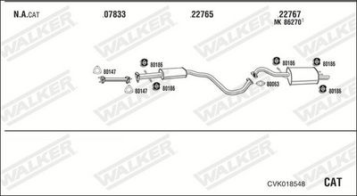 Изпускателна система WALKER CVK018548