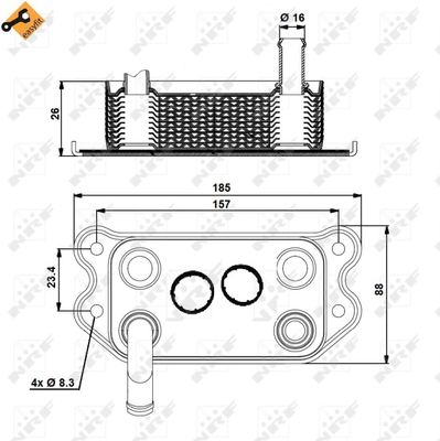 RADIATOR ULEI ULEI MOTOR NRF 31176 4