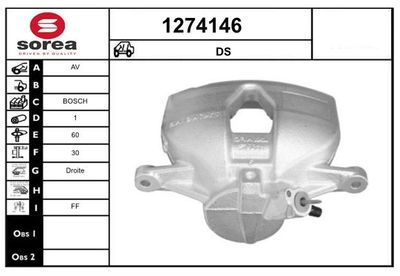 BREMSSATTEL SNRA 1274146
