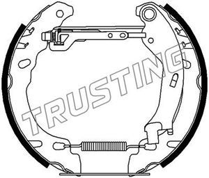 TRUSTING 6431 Тормозные колодки барабанные  для FIAT PANDA (169_) 1.2 4x4 (169.AXB2A)