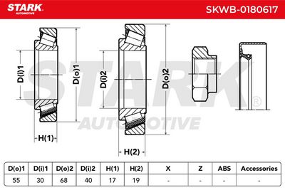 комплект колесен лагер STARK SKWB-0180617