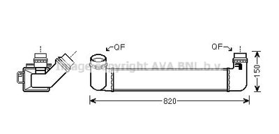 Интеркулер AVA QUALITY COOLING RTA4461 для RENAULT FLUENCE