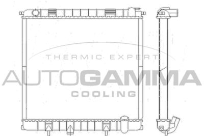 AUTOGAMMA 103268 Радиатор охлаждения двигателя для LAND ROVER RANGE ROVER II (P38A)