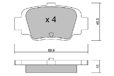 AISIN BPNI-2903 Тормозные колодки и сигнализаторы  для NISSAN MICRA II (K11) 1.0 i 16V