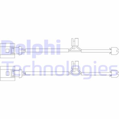 Сигнализатор, износ тормозных колодок DELPHI LZ0200 для BENTLEY CONTINENTAL