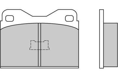Комплект тормозных колодок, дисковый тормоз E.T.F. 12-0136 для FERRARI 365