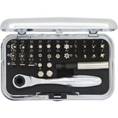 Ks Tools - Sada bitov CHROMEplus 1/4" 31ks